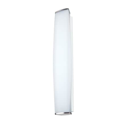 Besa Lighting Miranda 26 Wall Sconce, Satin White, Satin Nickel Finish, 3x40W Halogen MIRANDA26-SW-SN